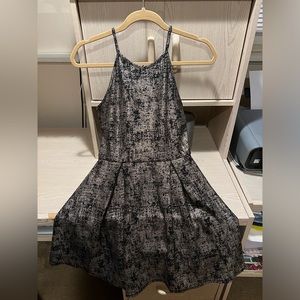 Soprano Black and Gold Sleeveless Dress